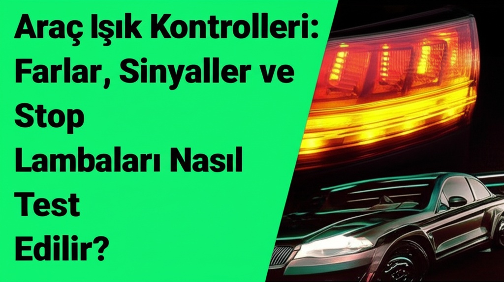 Araç Işık Kontrolleri: Farlar, Sinyaller ve Stop Lambaları Nasıl Test Edilir?